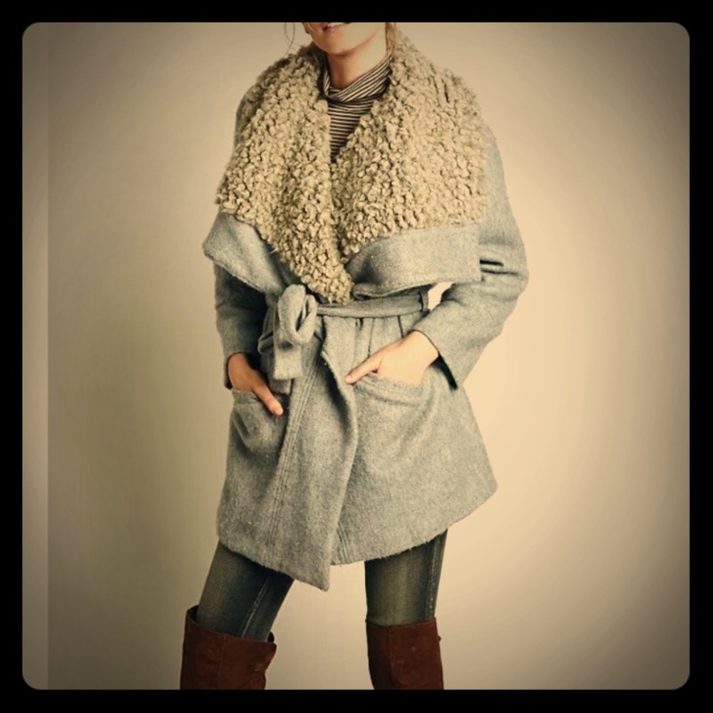 FREE PEOPLE Woven Jacket Intricate Draped Cardigan